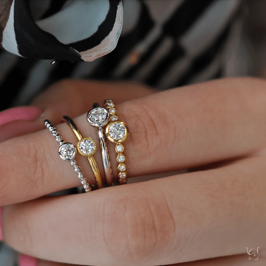 0.14ctw Diamond Stackable Ring