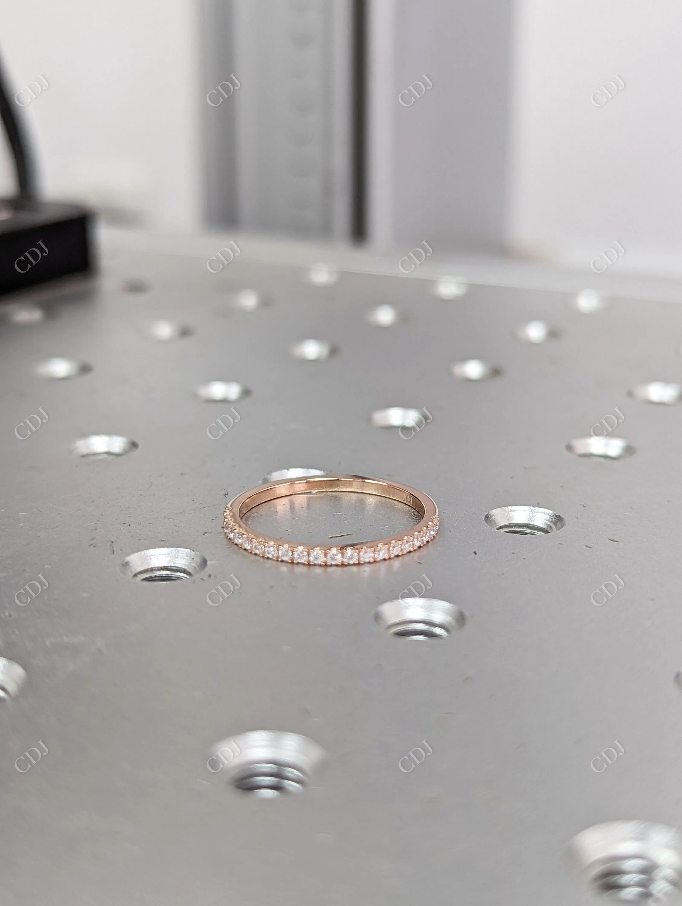 0.18CTW Stackable Diamond Half Eternity Wedding Band