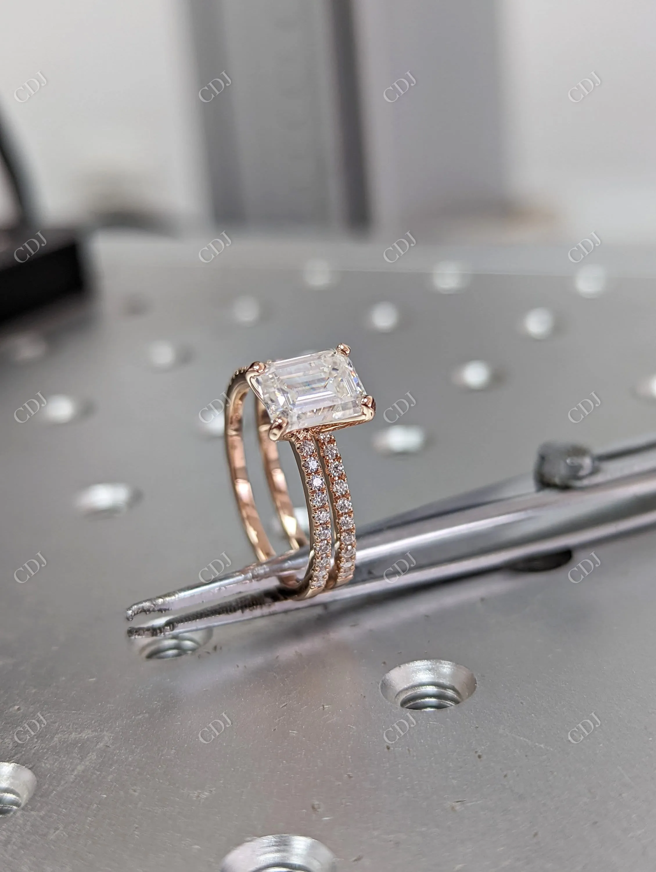 0.18CTW Stackable Diamond Half Eternity Wedding Band