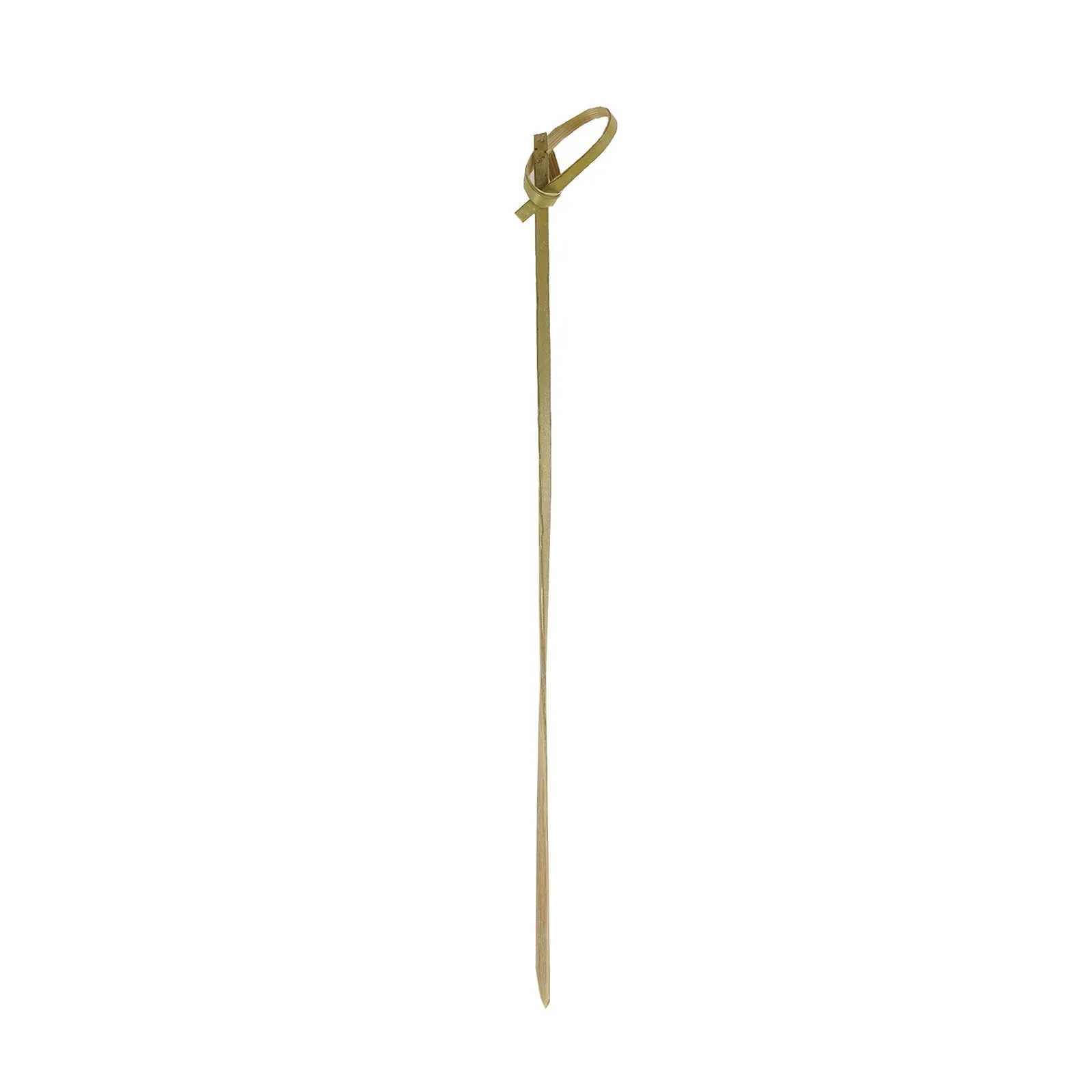 100 Pack Eco Friendly Twisted Knot Cocktail Sticks, 6" Decorative Top Bamboo Skewers Party Picks