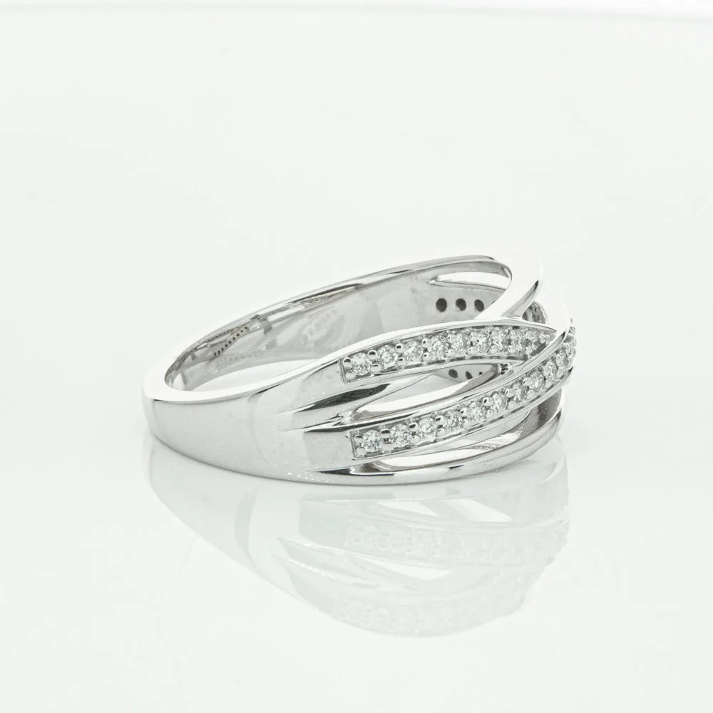 14ct White Gold Diamond Nevaeh Band