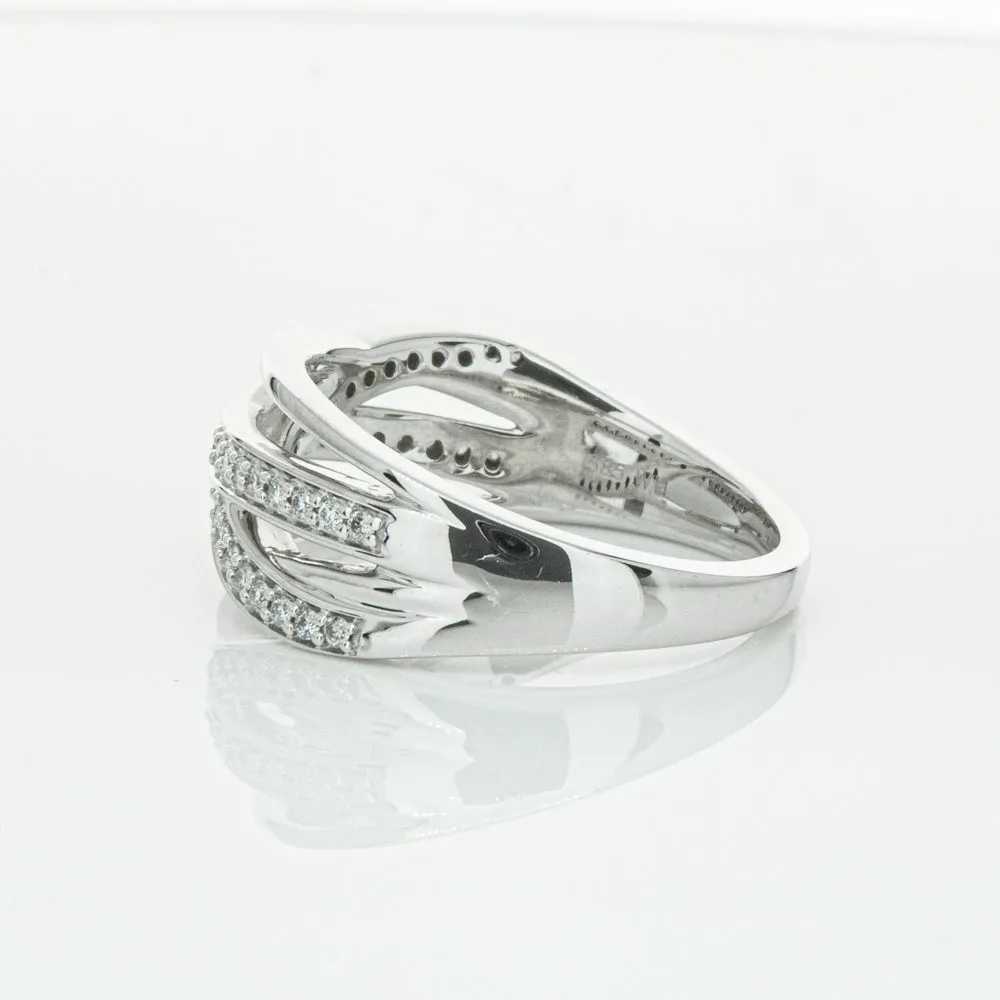 14ct White Gold Diamond Nevaeh Band
