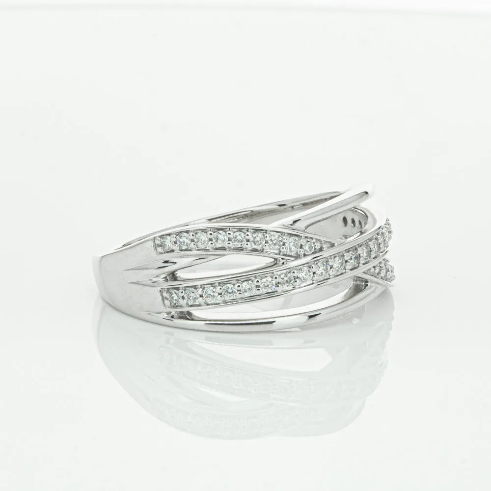 14ct White Gold Diamond Nevaeh Band
