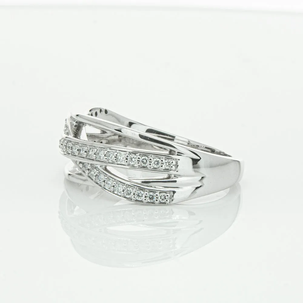 14ct White Gold Diamond Nevaeh Band