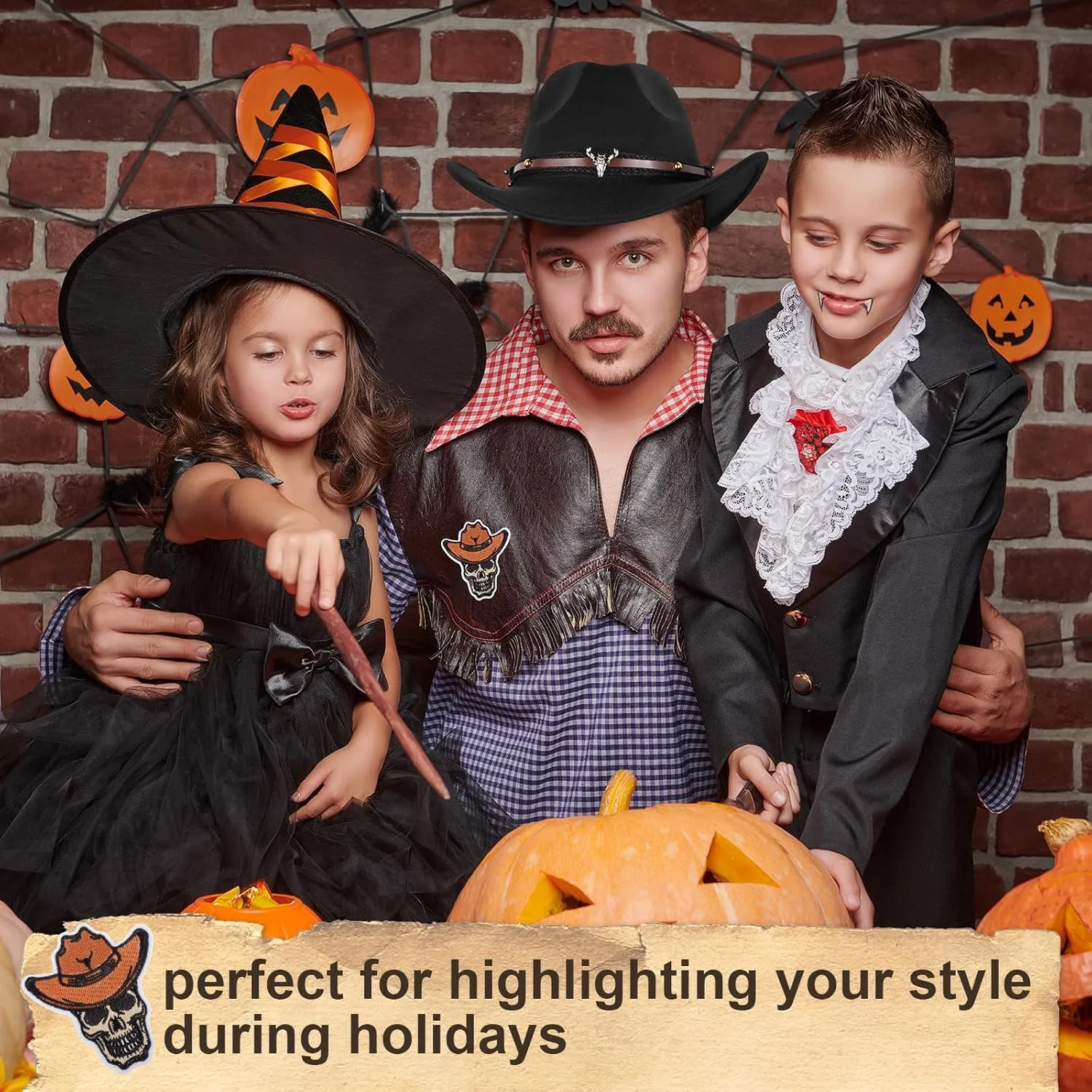 2 Pieces Western Cowboy Hat for Men Women Classic Fedora Hat with 3 Buckle Belt 4pcs