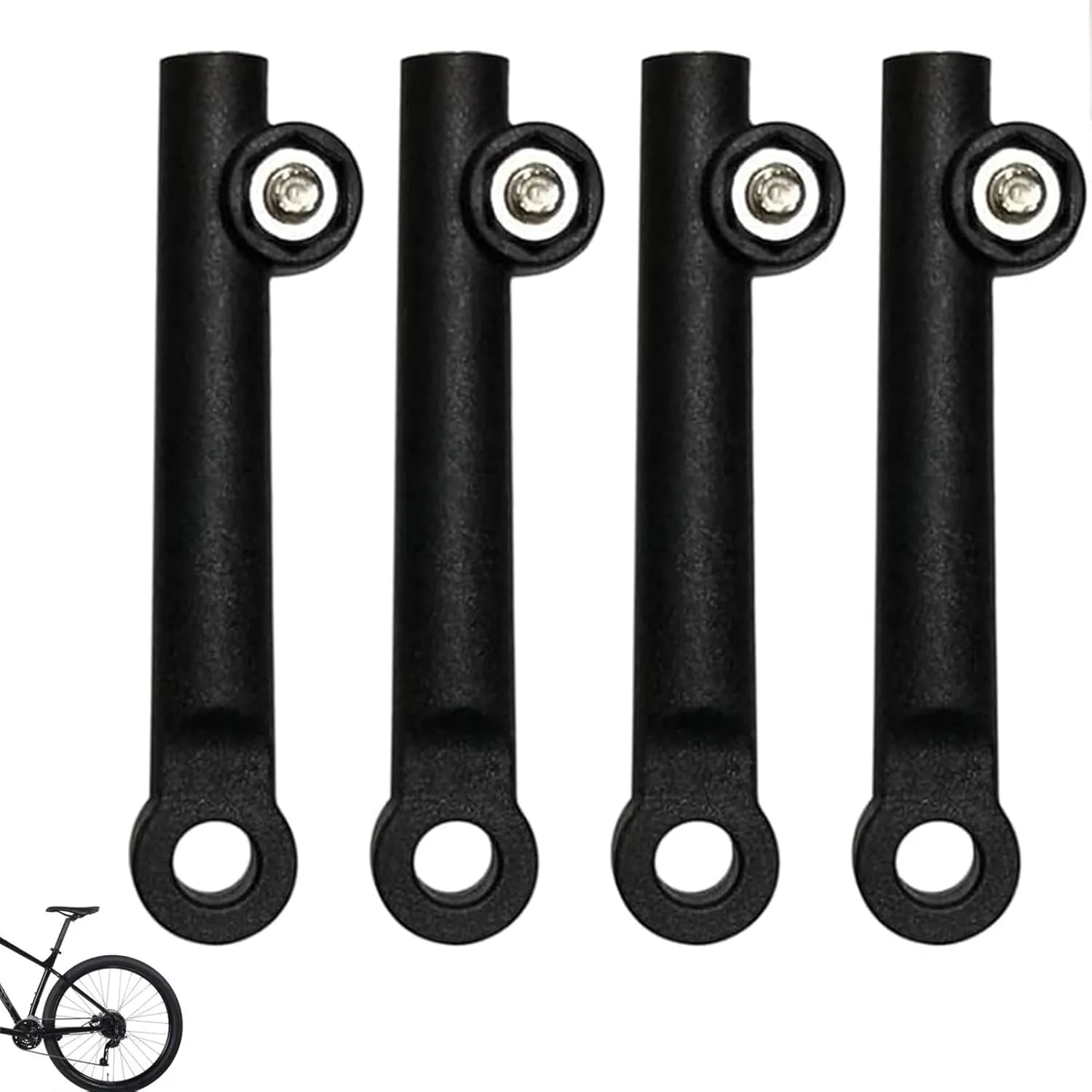 4 Pieces Bikes Fenders Support Frame, Adjustable Bike Front Fork Holder Bikes Fenders Parts, Modification Extension Sleeve, Cycling Repair Parts Fork Mounting Adapter for Mountain Bike