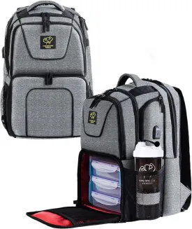 519 Fitness Meal Prep Backpack,Insulated Cooler Lunch Backpack with Computer Compartment,Hiking Picnic Cooler Backpack For Men and Women,3 Meal Containers,2 Ice Packs and Protein Shaker Included