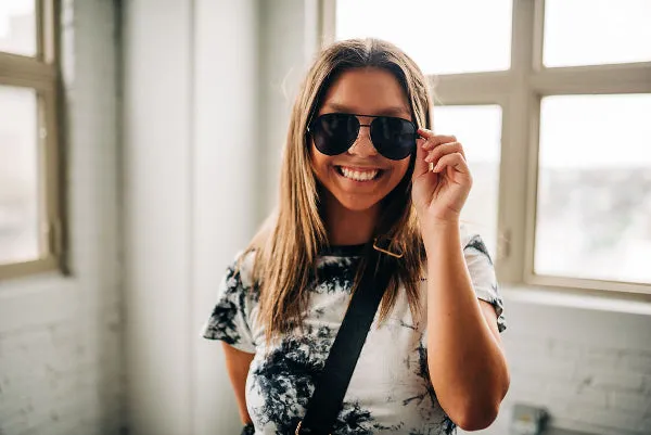 Alexa Aviator Frame Sunglasses