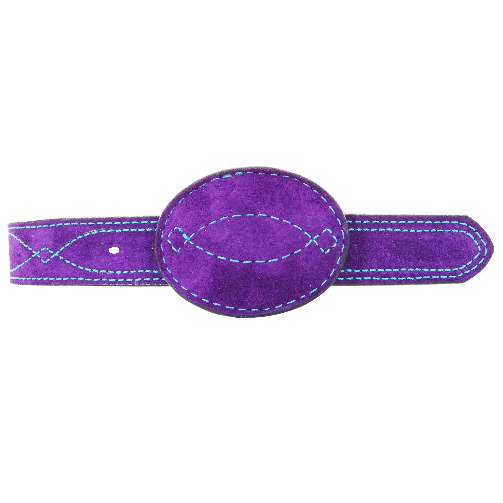B1202 - Purple Suede Belt