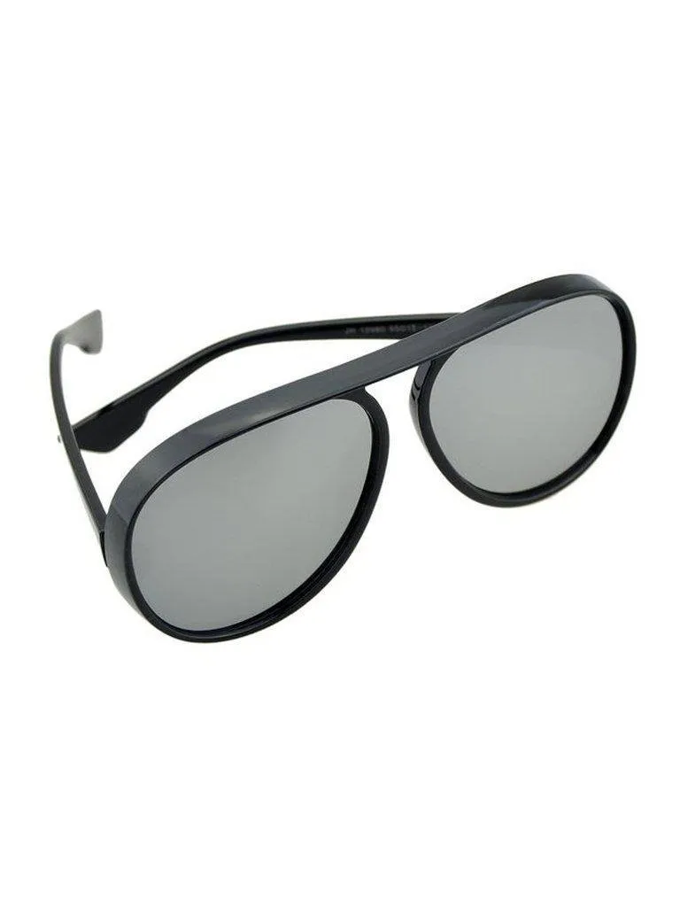Blackwhite Large Frame Thick Side Sunglasses