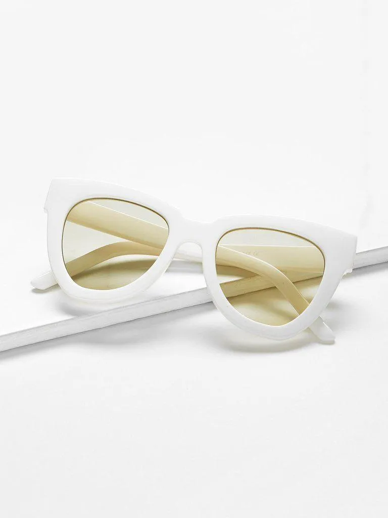 Chunky Frame Cat Eye Sunglasses