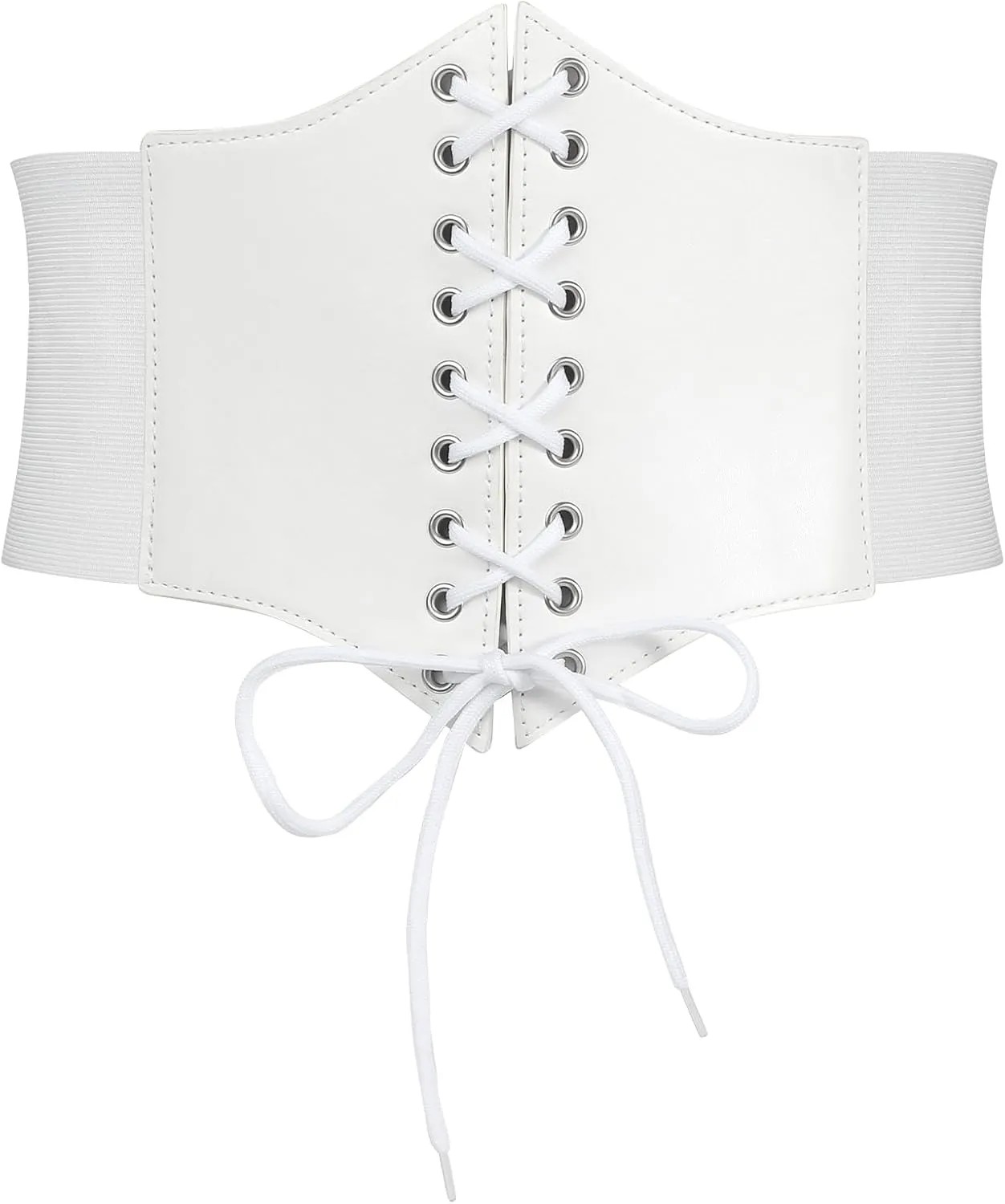 Corset Belt for Women, Lace Up Elastic Waist Belt,Tied Waspie Corset Belts for Women Halloween Costume