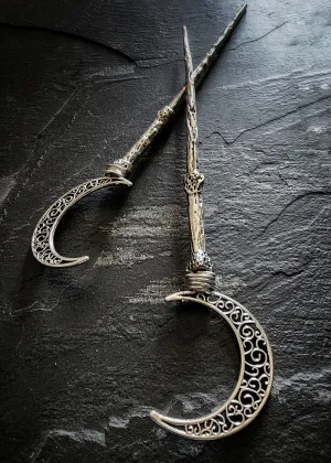 Crescent Moon Hair Sticks Witch Hair Jewelry