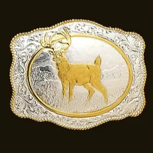 Crumrine White Tail Buck - Belt Buckle