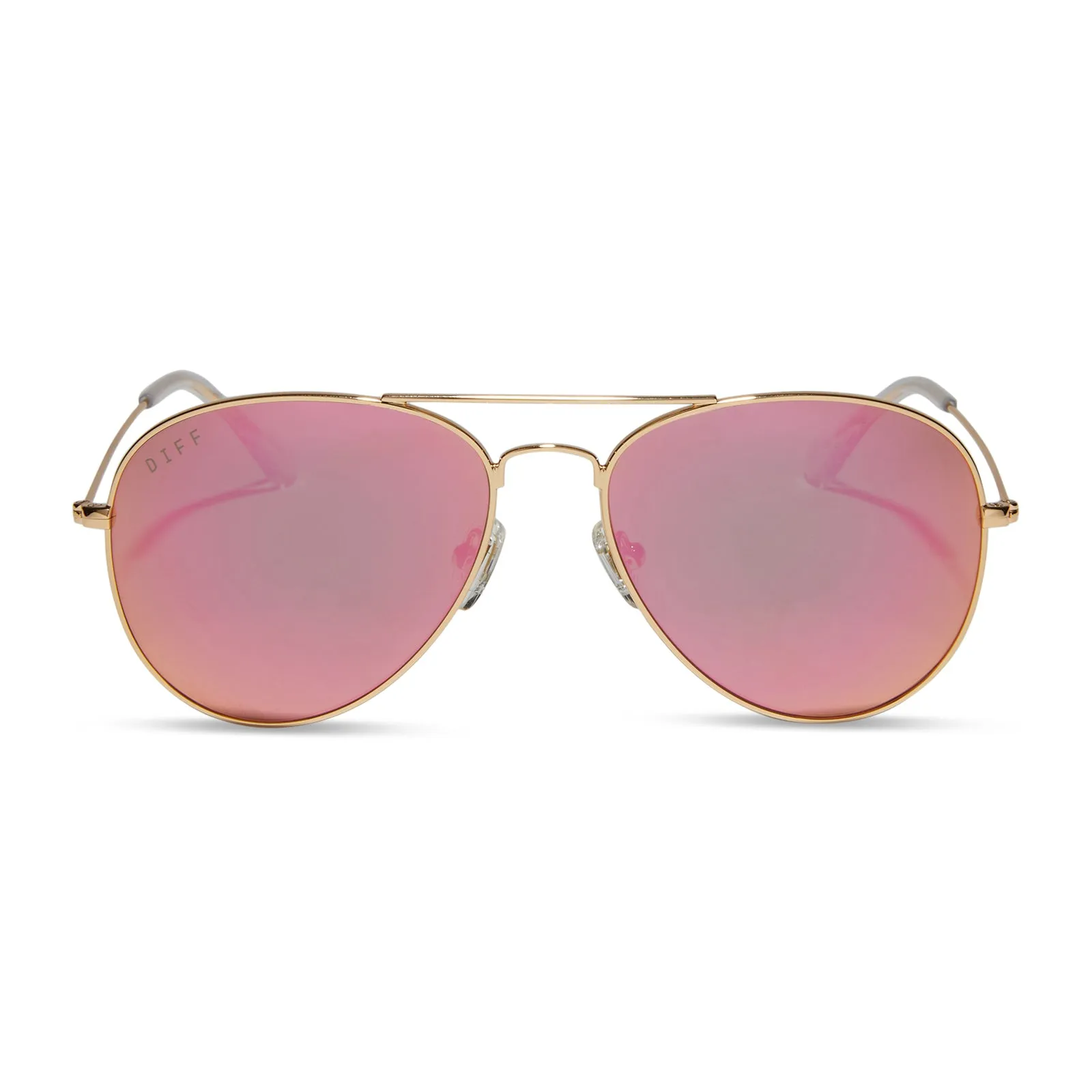 CRUZ - GOLD   PINK MIRROR SUNGLASSES
