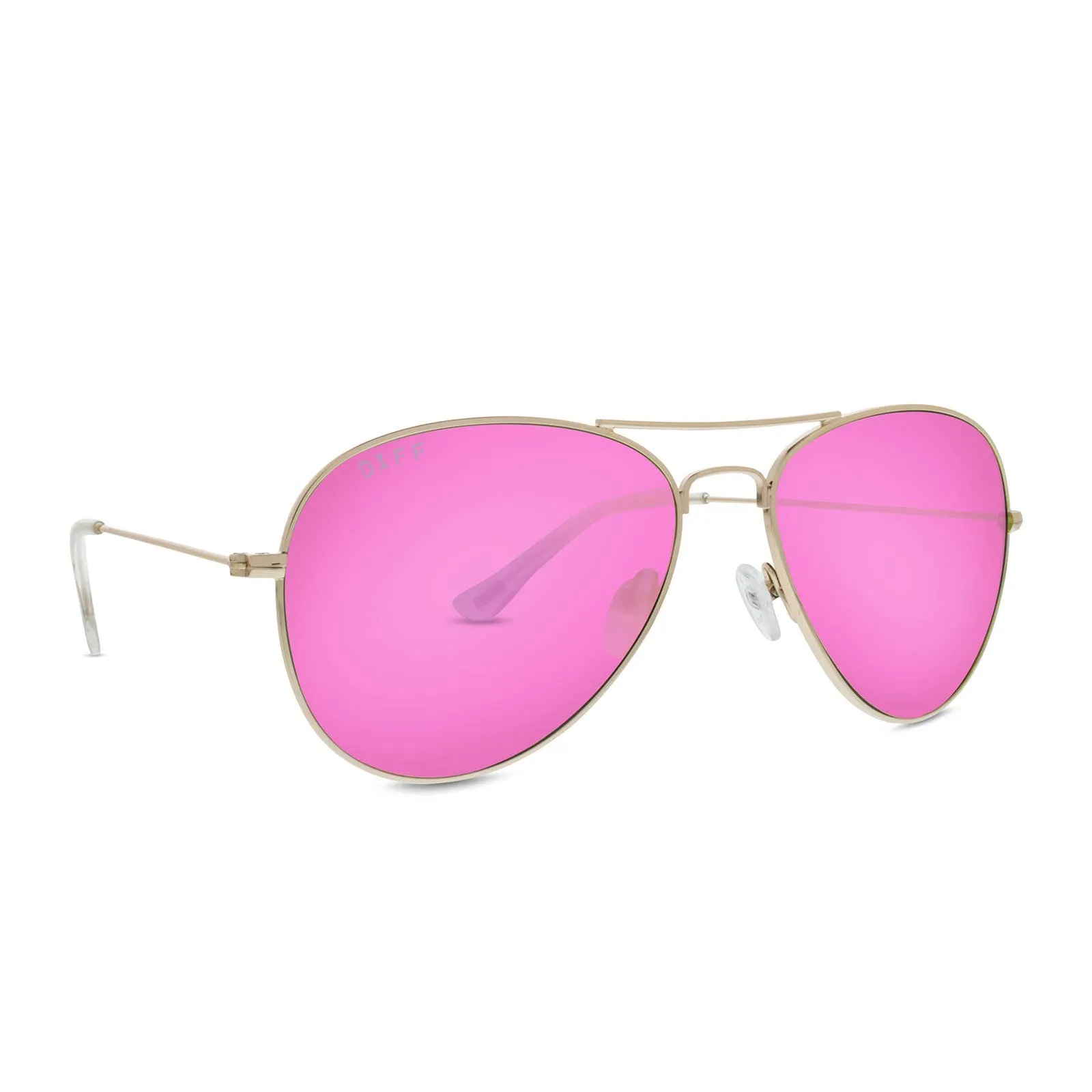 CRUZ - GOLD   PINK MIRROR SUNGLASSES