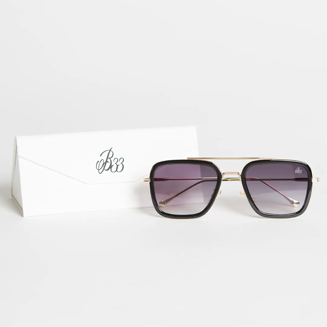 Drake Sunglasses - Black/Gold