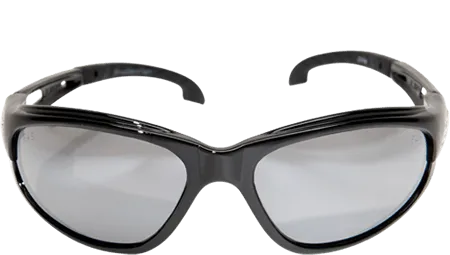 Edge Eyewear Dakura SW111VS Black Frame Clear Vapor Shield Lens Glasses