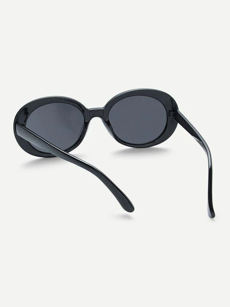 Flat Lens Cat Eye Sunglasses