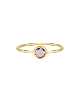 Georgini Eos Ring w/ Amethyst - Gold