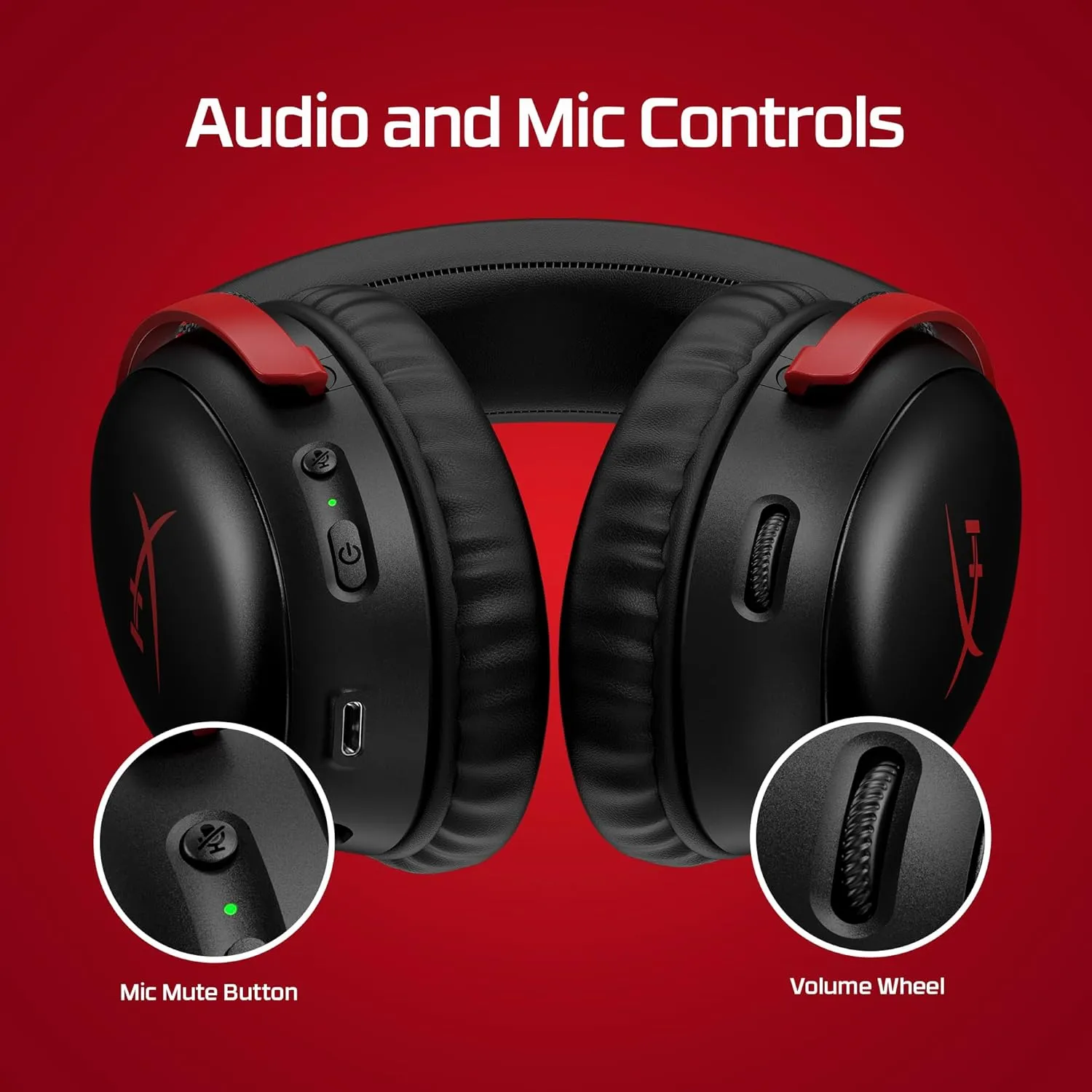 HyperX Cloud III Wireless  Gaming Headset for PC, PS5, PS4, up to 120-hour Battery, 2.4GHz Wireless, DTS Spatial Audio, 53mm Angled Drivers, Memory Foam, Durable Frame, 10mm Microphone, Black