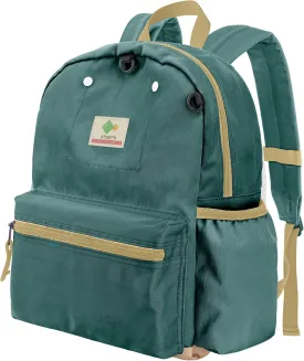 Kids Backpacks for Girls & Boys, Unisex, Green, X-Large, Modern, Colorful, Eco-Friendly, School Backpack, 17" H, 1L, Nylon, Zipper Closure, Soft Shell, Daypack, Elementary School, Big Kid