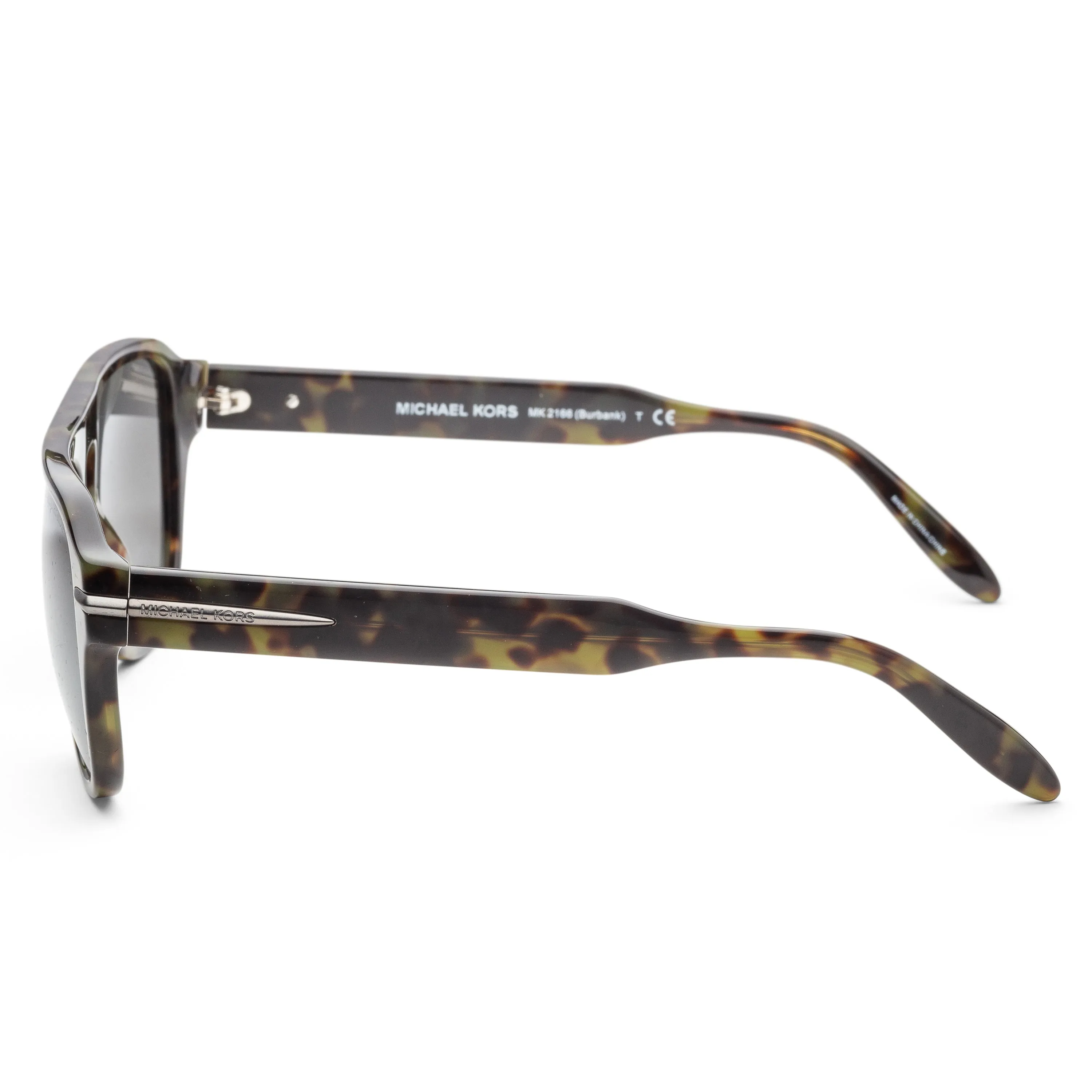 Michael Kors Men's Burbank 56mm Olive Tortoise Sunglasses