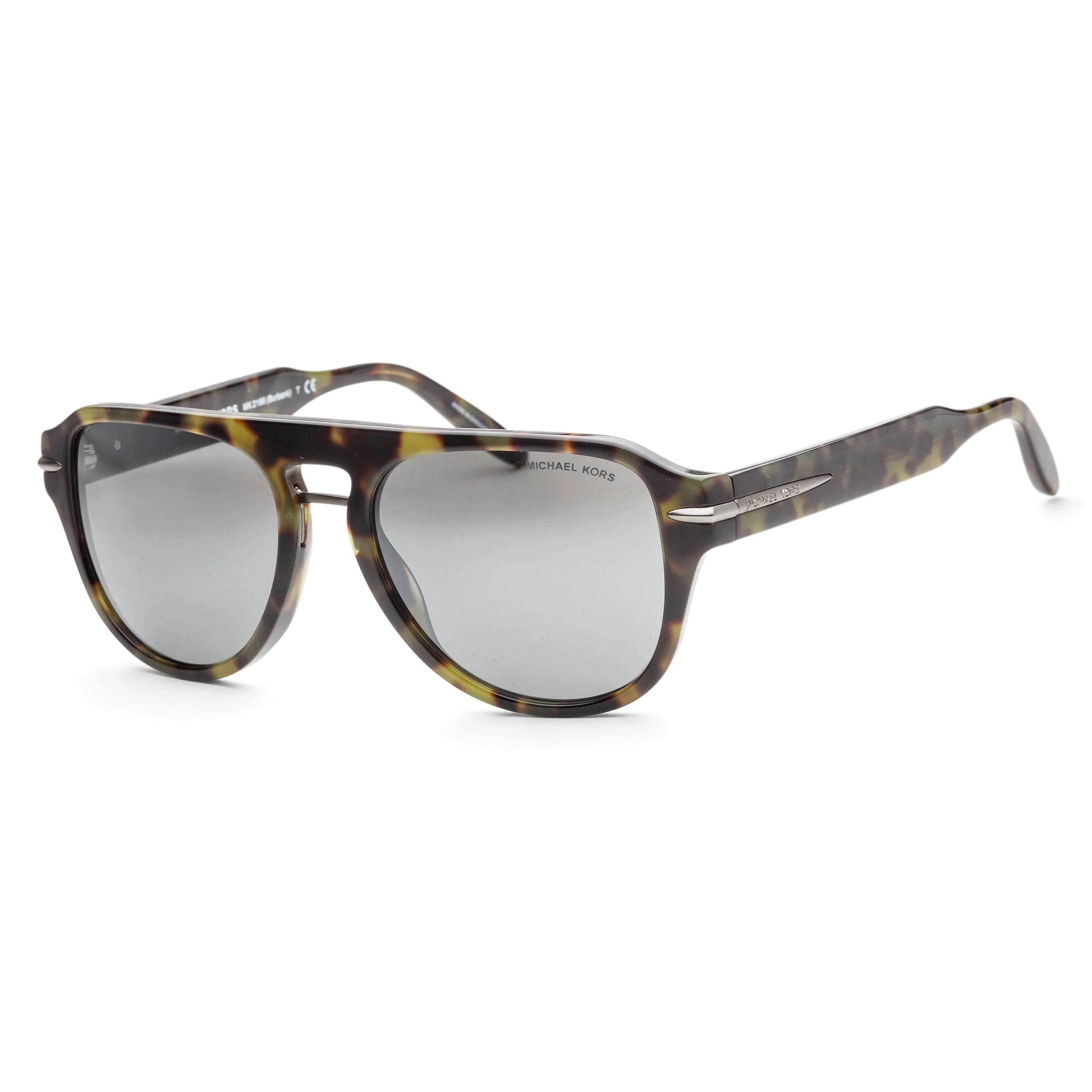 Michael Kors Men's Burbank 56mm Olive Tortoise Sunglasses
