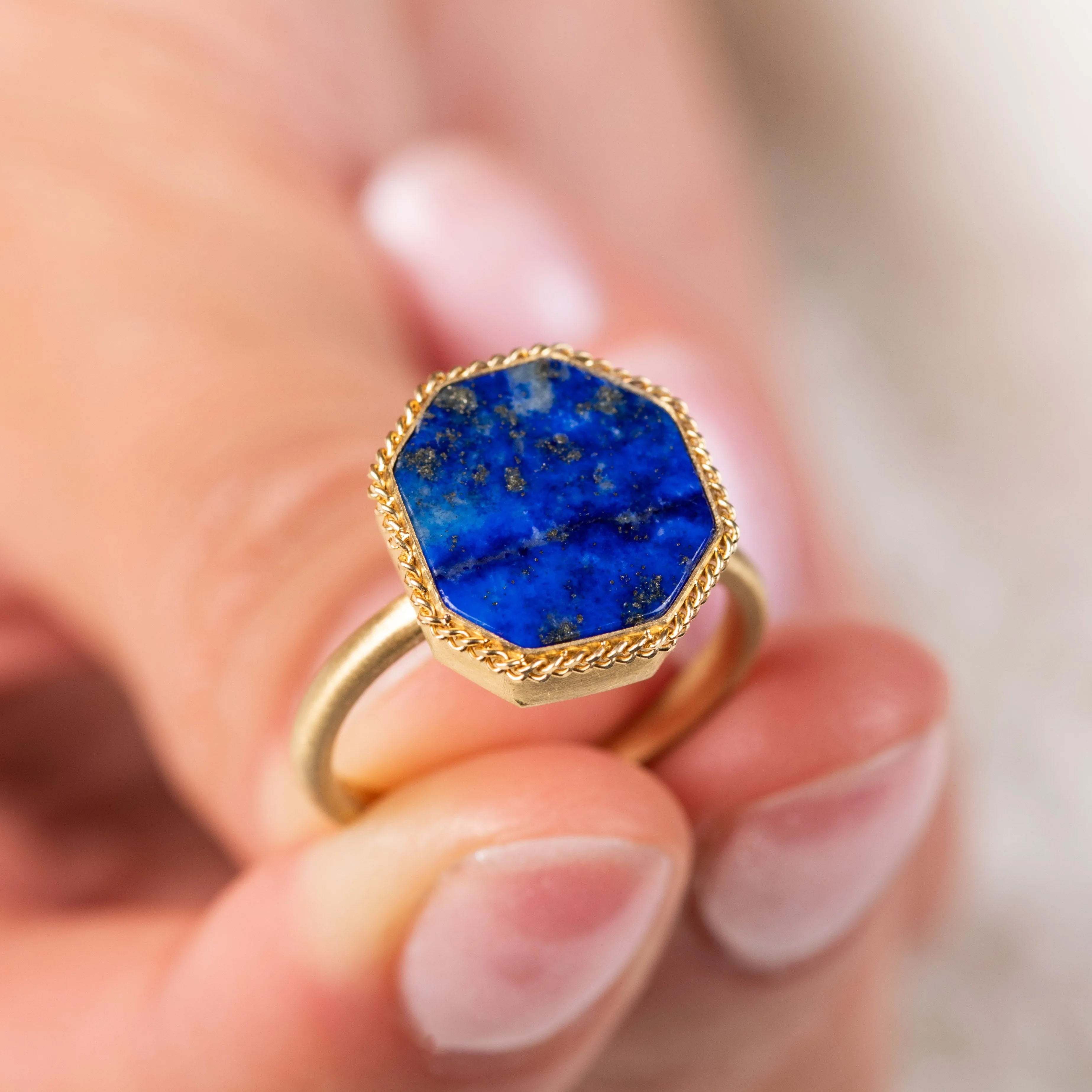 Midnight Lapis Ring