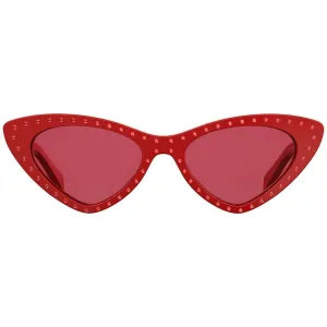 Moschino Cat Eye Red Ladies 52mm Sunglasses