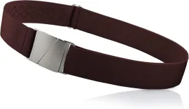 No Show Invisible Elastic Belts for Women & Men 1.5" adjustable Non Slip Fits waist upto 50 Inch. Designed in USA.