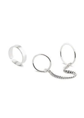 Pinky Rings Stack Silver