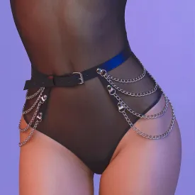 PU Leather Belt Lock Chain Sexy Ladies Belt Ornaments