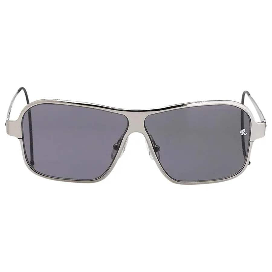 Raf Simons by Linda Farrow - Rectangular Silver and Grey Lenses