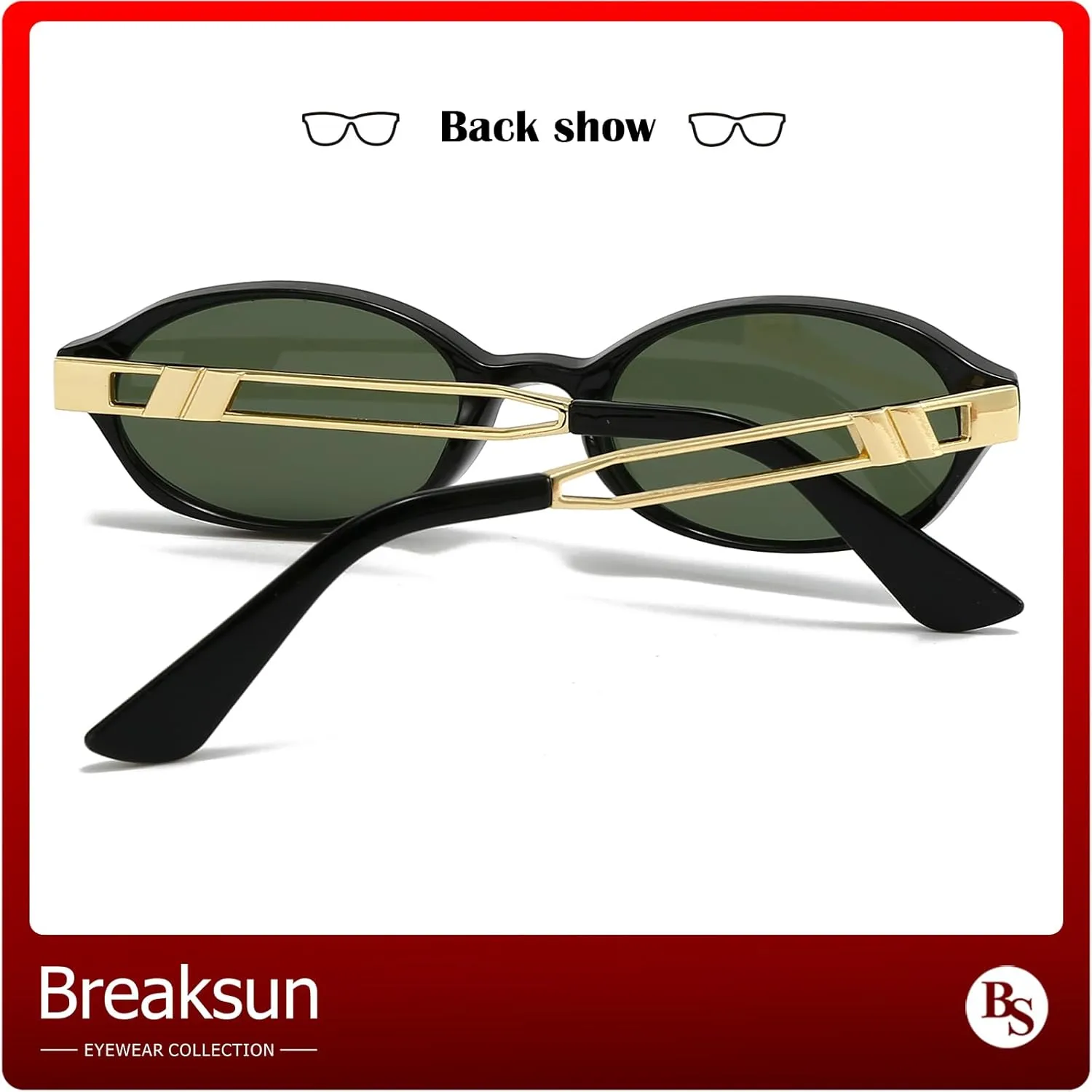 Retro Oval Sunglasses for Women Men Trendy Narrow Round Sun Glasses Y2K Designer Vintage Shades