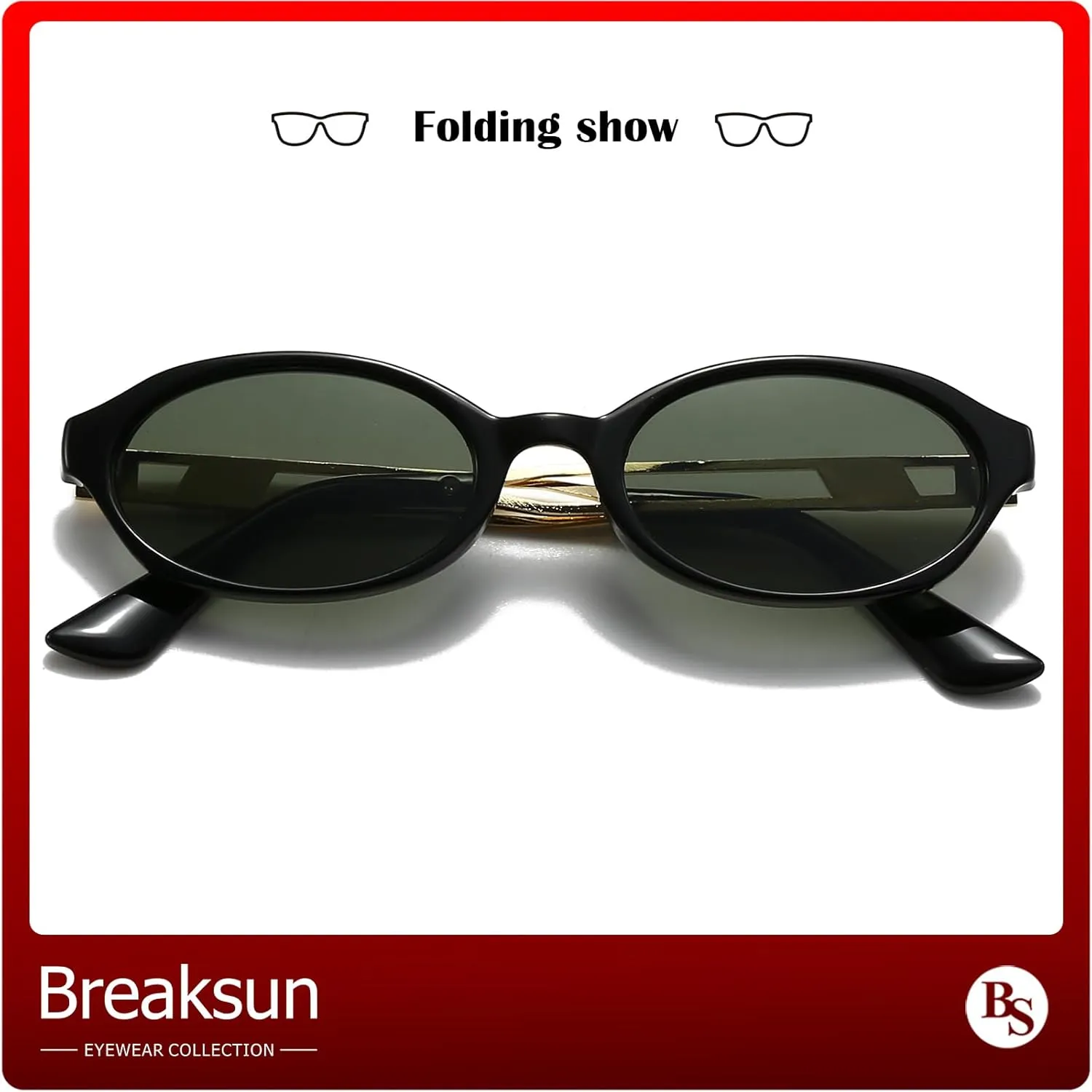 Retro Oval Sunglasses for Women Men Trendy Narrow Round Sun Glasses Y2K Designer Vintage Shades