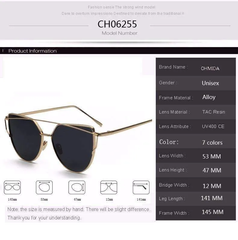 Rose Cat Eye Sunglasses