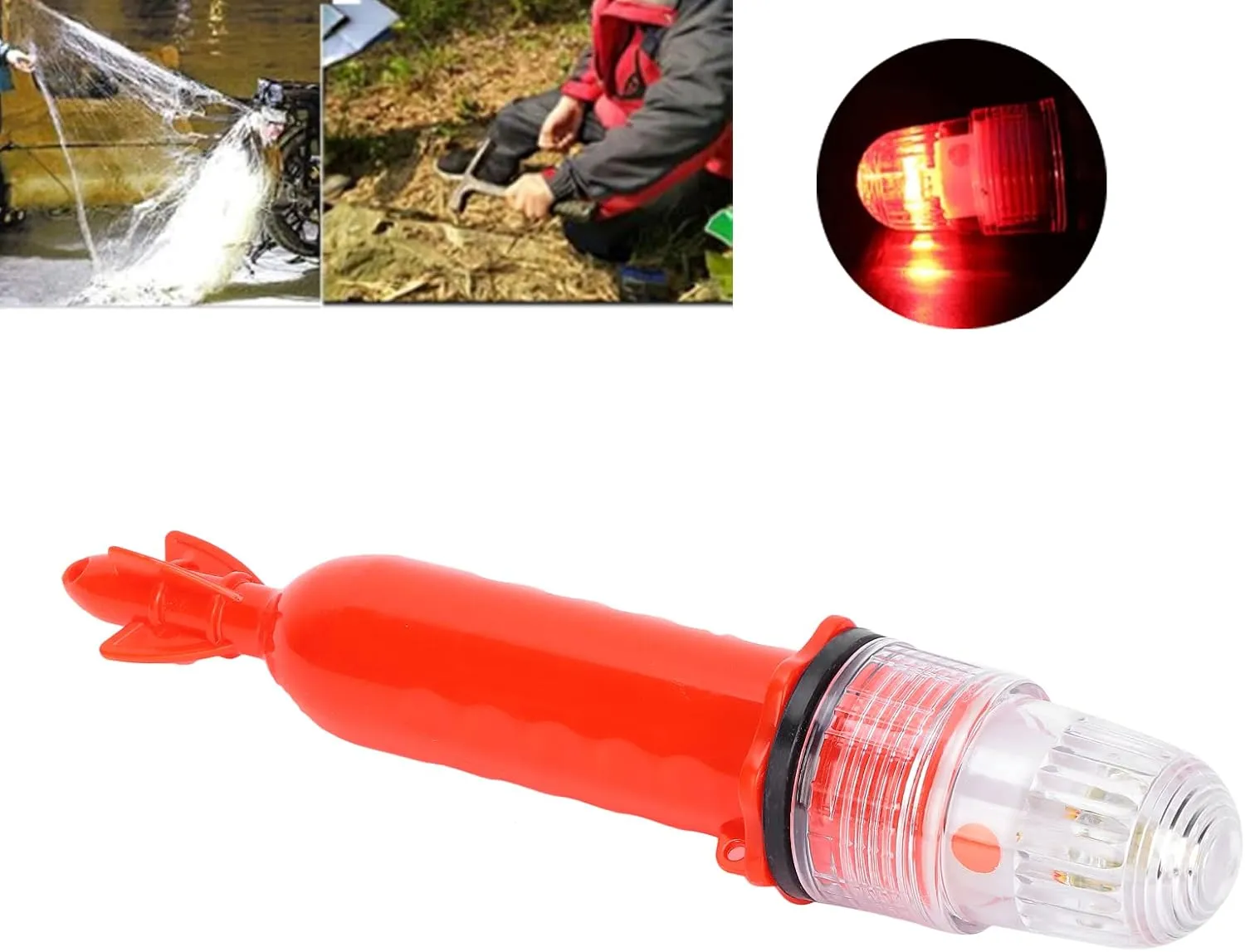 Safety Beacon Light, IP65 Smart Marine Signal Light Boat Flares Kayak Navigation Lights Emergency Flares Warning for Boating, Visual Distress Signals