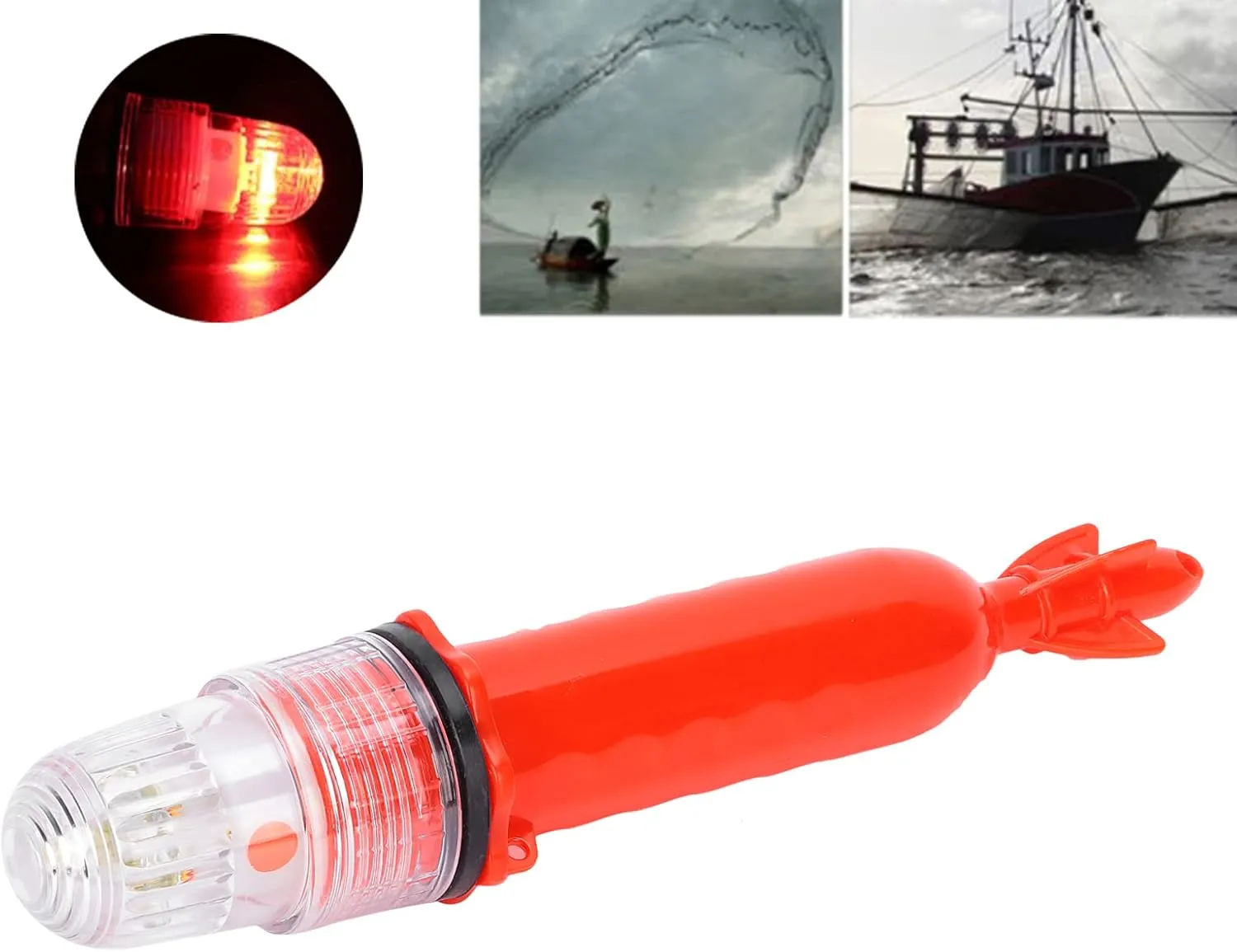 Safety Beacon Light, IP65 Smart Marine Signal Light Boat Flares Kayak Navigation Lights Emergency Flares Warning for Boating, Visual Distress Signals