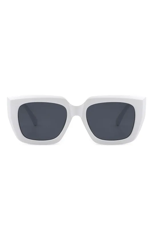 Square Retro Flat Top Cat Eye Fashion Sunglasses