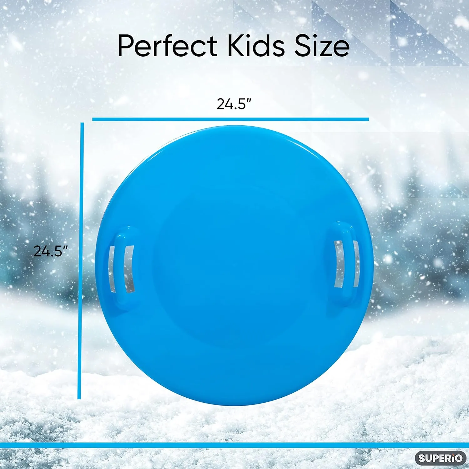 Superio Round Kids Snow Sled