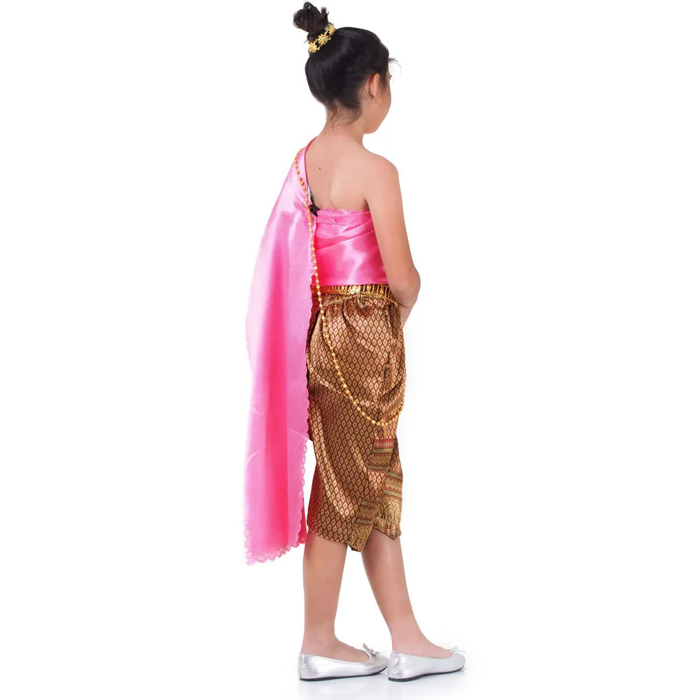 Thai Girls Formal Costume Royal Elegance