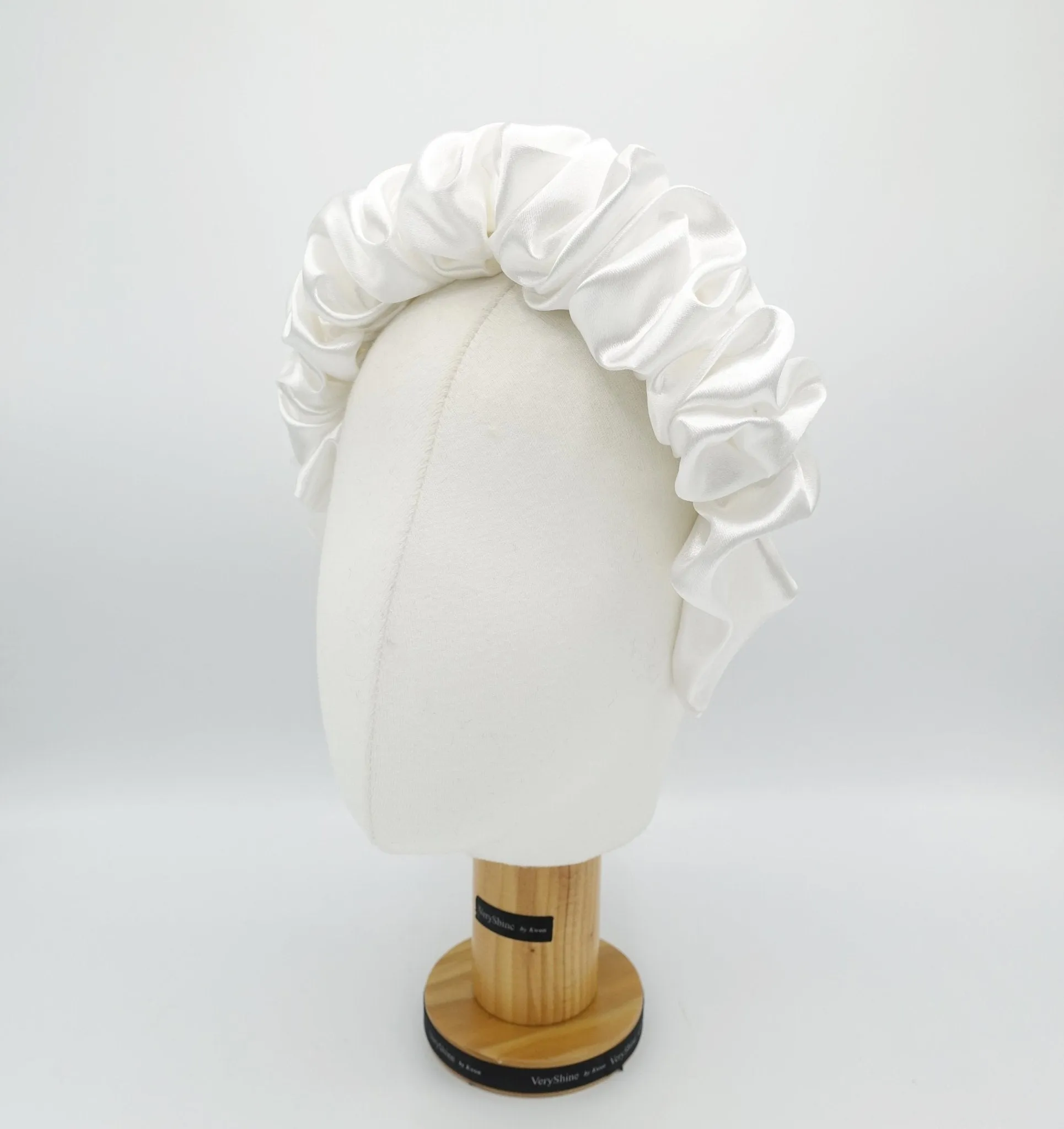 volume wave headband glossy satin hairband queens headband