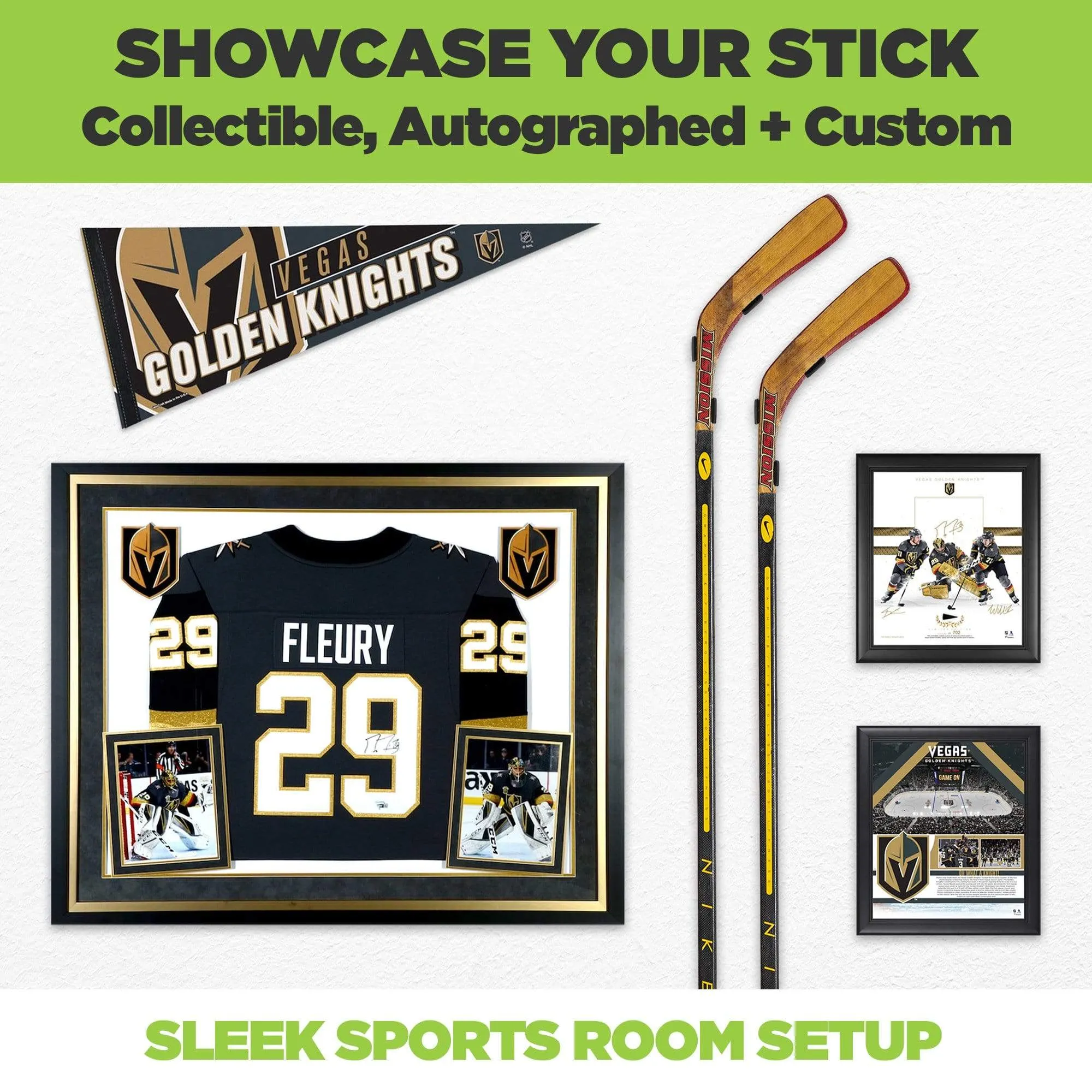 W - HIDEit VHockey | Vertical Hockey Stick Mount- DISCONTINUED.