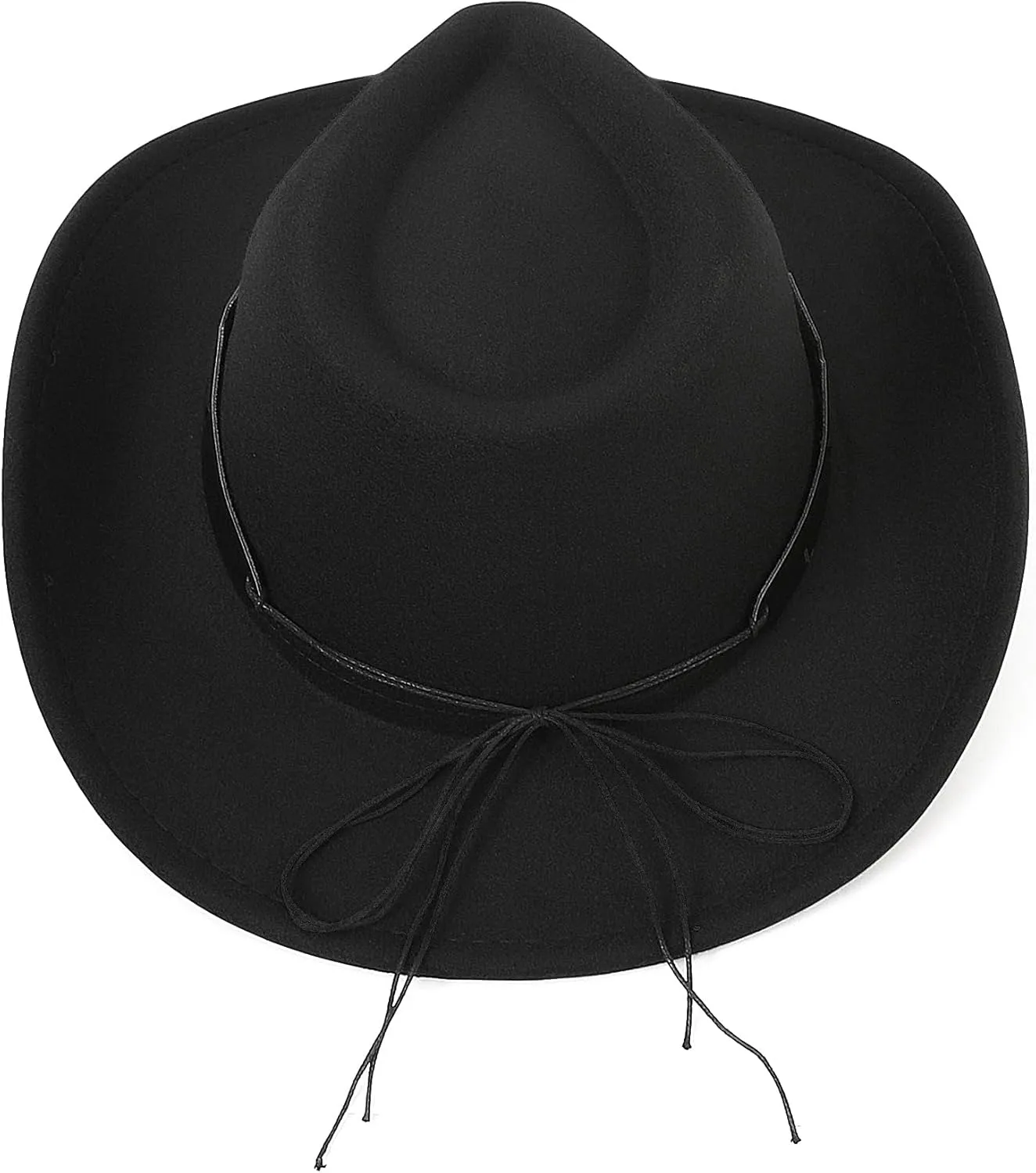 Western Cowboy Hat for Men and Women  Classic Western Style with Adjustable Fit, Vintage Leather Trim