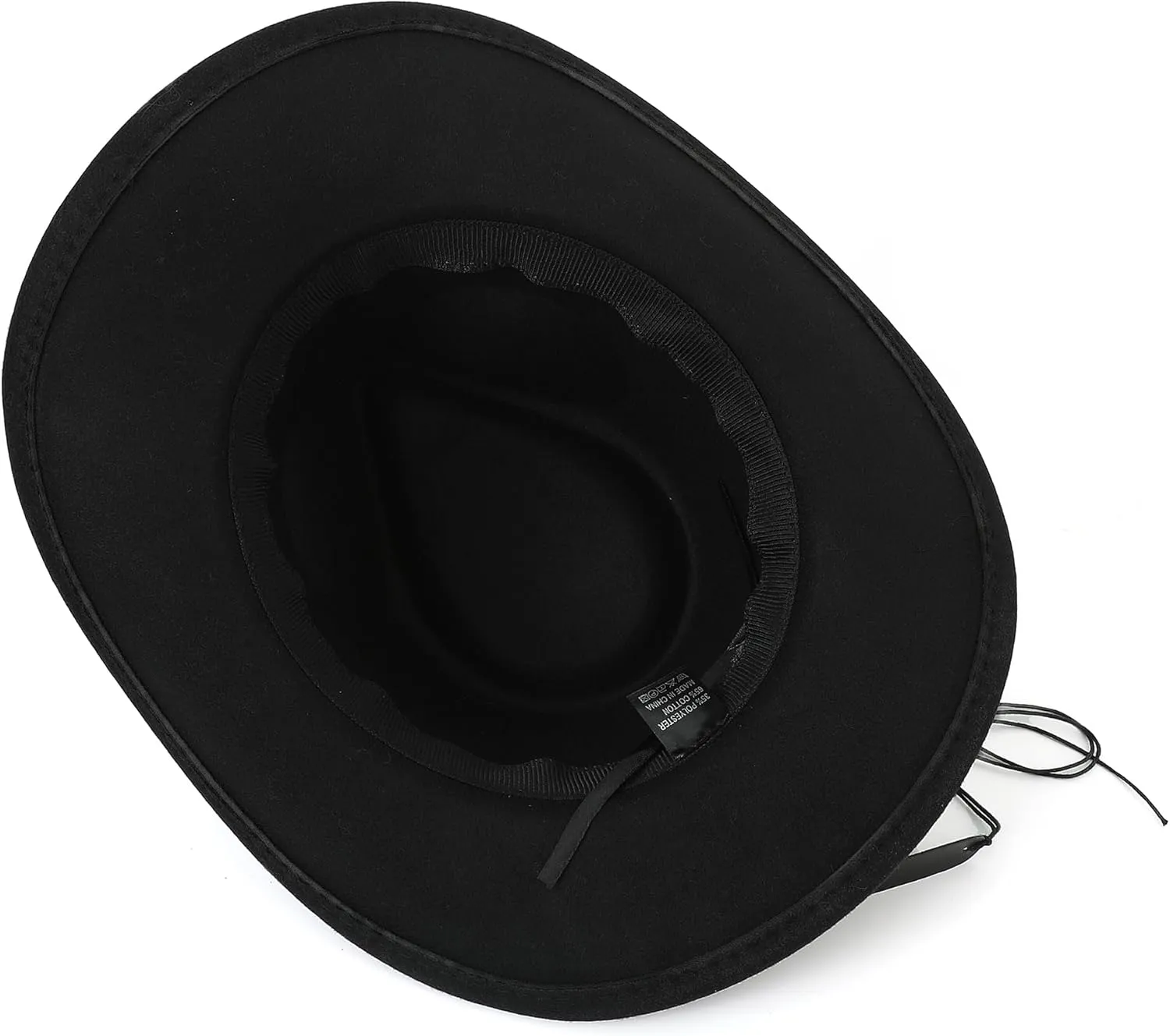 Western Cowboy Hat for Men and Women  Classic Western Style with Adjustable Fit, Vintage Leather Trim
